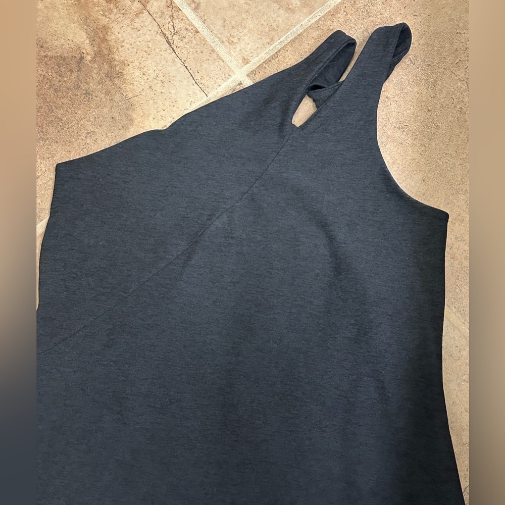 💫Beyond Yoga Spacedye Lost Your Mind Dress, Small, EUC, Black, Asymmetrical - Picture 7 of 15